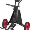 Spin It Golf Easy Drive 3-Wheel Push Cart -Golfcore Store SpinItEasyDriver BlackRed
