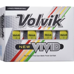 Volvik Vivid Matte Finish Golf Balls - Dozen 30 Volvik Vivid Matte Finish Golf Balls - Dozen -Golfcore Store Vivid Y