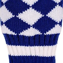 Volf Golf Knit Blue White Diamond Headcover Set 9 Volf Golf Knit Blue White Diamond Headcover Set -Golfcore Store VolfGolfHeadcovers KnitBlueSet2
