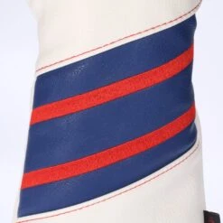 Volf Golf Red White Blue Leather Spider Headcovers -Golfcore Store VolfGolfHeadcovers SpiderWoodsSets2