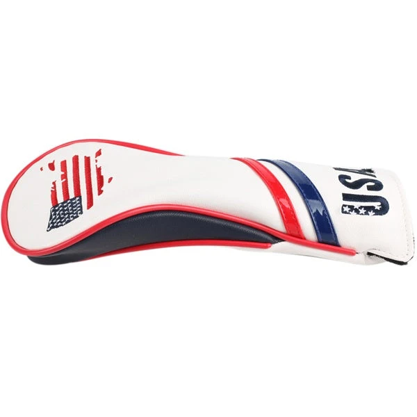 Volf Golf Red White Blue Leather USA Headcovers 6 Volf Golf Red White Blue Leather USA Headcovers - Image 4