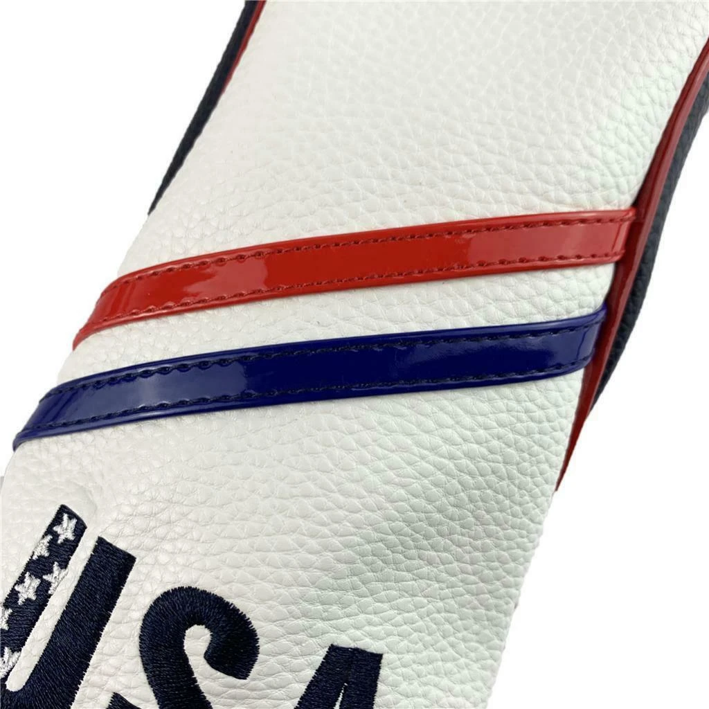 Volf Golf Red White Blue Leather USA Headcovers 10 Volf Golf Red White Blue Leather USA Headcovers - Image 8