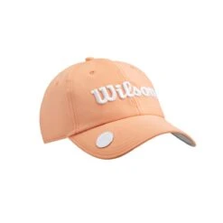 Wilson Staff Ladies Pro Tour Golf Hat -Golfcore Store WGH70001P 4 WS PRO TOUR HAT Peach WH.png.cq5dam.web .1200.1200
