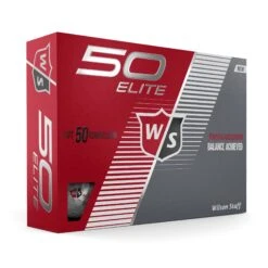 Wilson Staff 50 Elite Golf Balls -Golfcore Store WGWP17900 2019 50 Elite White Right Hero