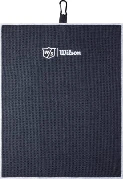 Wilson Staff Microfiber Trifold Golf Towel 16" X 21" Black 9 Wilson Staff Microfiber Trifold Golf Towel 16" X 21" Black -Golfcore Store WIlsonTriFoldTowelBlack 2