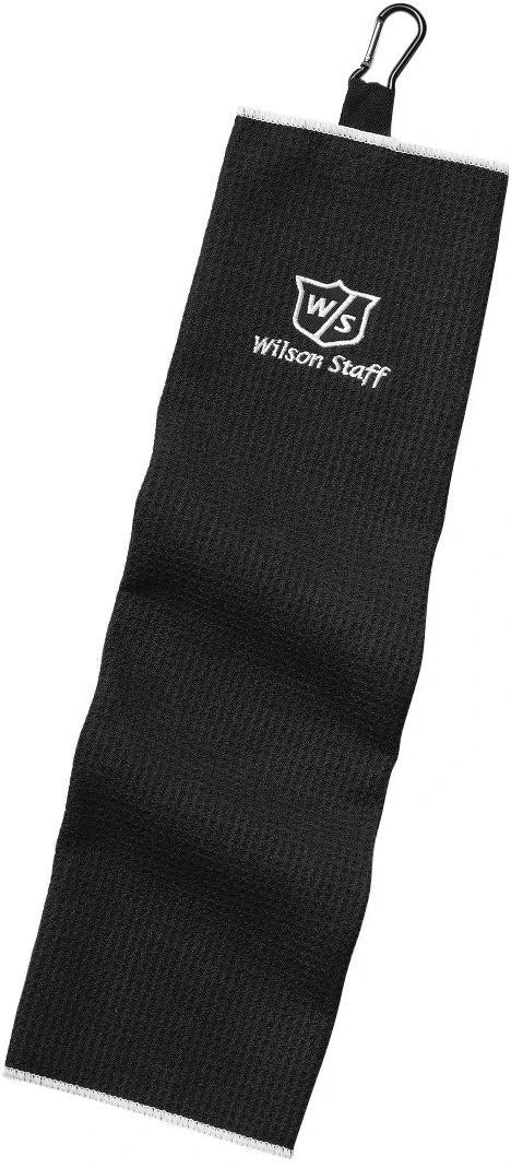Wilson Staff Microfiber Trifold Golf Towel 16" X 21" Black 5 Wilson Staff Microfiber Trifold Golf Towel 16" X 21" Black - Image 3