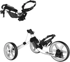 Clicgear Golf 3-Wheel Push Cart Model 4.0 -Golfcore Store White 0