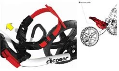 Clicgear Golf 3-Wheel Push Cart Model 4.0 -Golfcore Store White 8