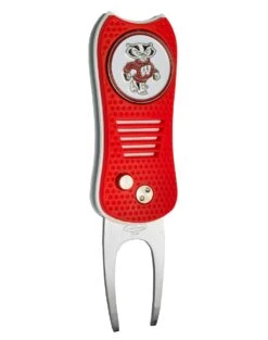 Team Golf Retractable Switchblade Switchfix Divot Tool Ball Marker - NCAA 40 Team Golf Retractable Switchblade Switchfix Divot Tool Ball Marker - NCAA -Golfcore Store Wisconsin Badgers Switchfix 44448 159