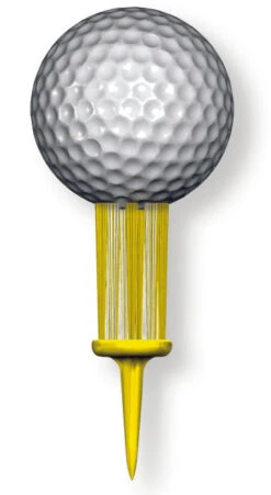 Brush-t Golf Original Brush Tees 17 Brush-t Golf Original Brush Tees -Golfcore Store Yellow 1