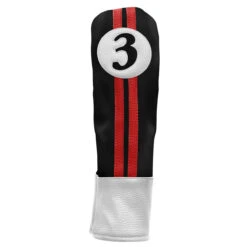 Sahara Retro Vintage #3 Fairway Wood Headcovers -Golfcore Store fw 3 hc black red