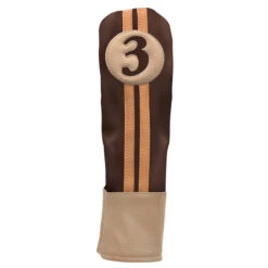 Sahara Retro Vintage #3 Fairway Wood Headcovers -Golfcore Store fw 3 hc chocolate tan