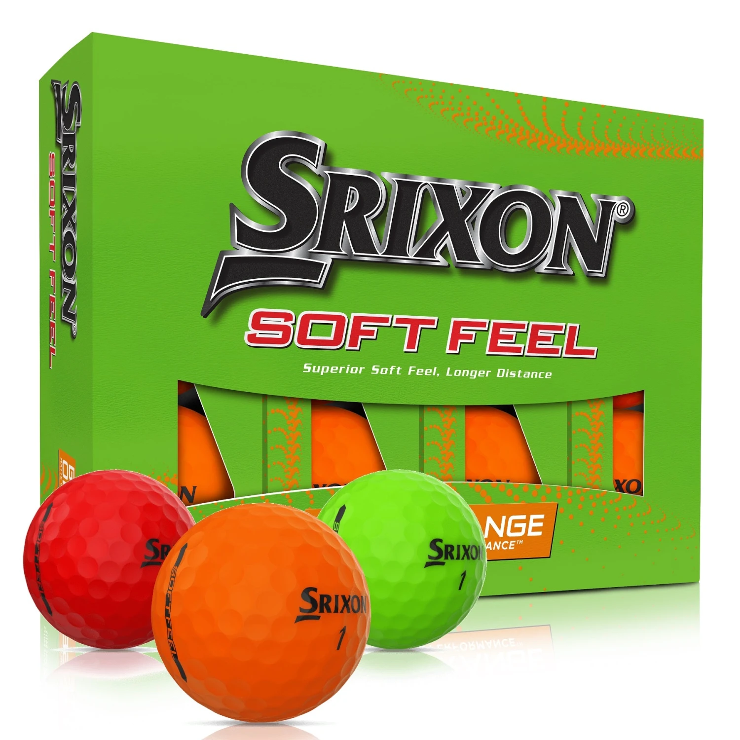 Srixon Soft Feel Brite Matte Color Golf Balls 3 Srixon Soft Feel Brite Matte Color Golf Balls