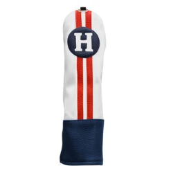 Sahara Retro Vintage Hybrid Headcovers -Golfcore Store hy hc red white blue