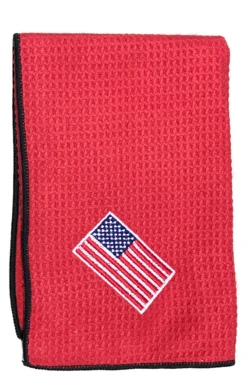 Joseph Elliott USA Embroidered Flag 18" X 18" Micro Fiber Towels 32 Joseph Elliott USA Embroidered Flag 18" X 18" Micro Fiber Towels -Golfcore Store je11