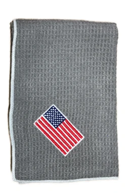 Joseph Elliott USA Embroidered Flag 18" X 18" Micro Fiber Towels 30 Joseph Elliott USA Embroidered Flag 18" X 18" Micro Fiber Towels -Golfcore Store je9