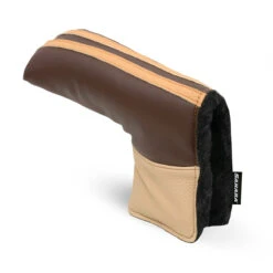 Sahara Retro Vintage Blade Putter Headcovers -Golfcore Store retro putter hc brown tan