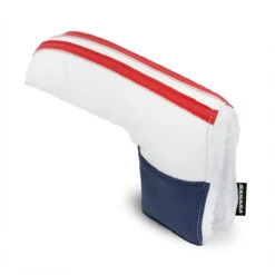 Sahara Retro Vintage Blade Putter Headcovers -Golfcore Store retro putter hc red white blue